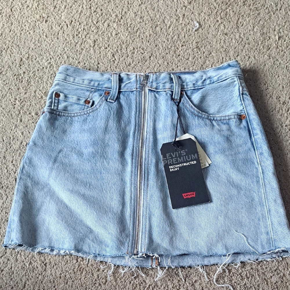 Levi's Premium Light Blue Mini Denim Skirt